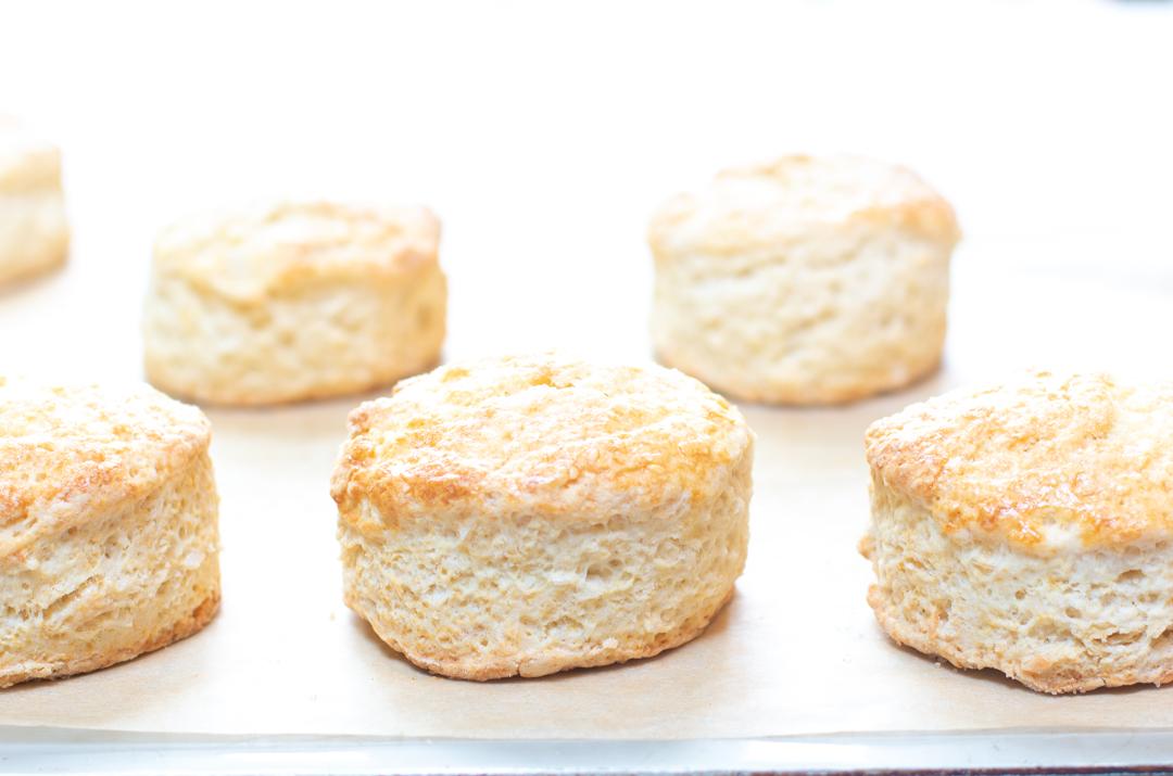 The crispy yet tender Golden Shortcakes out of the oven