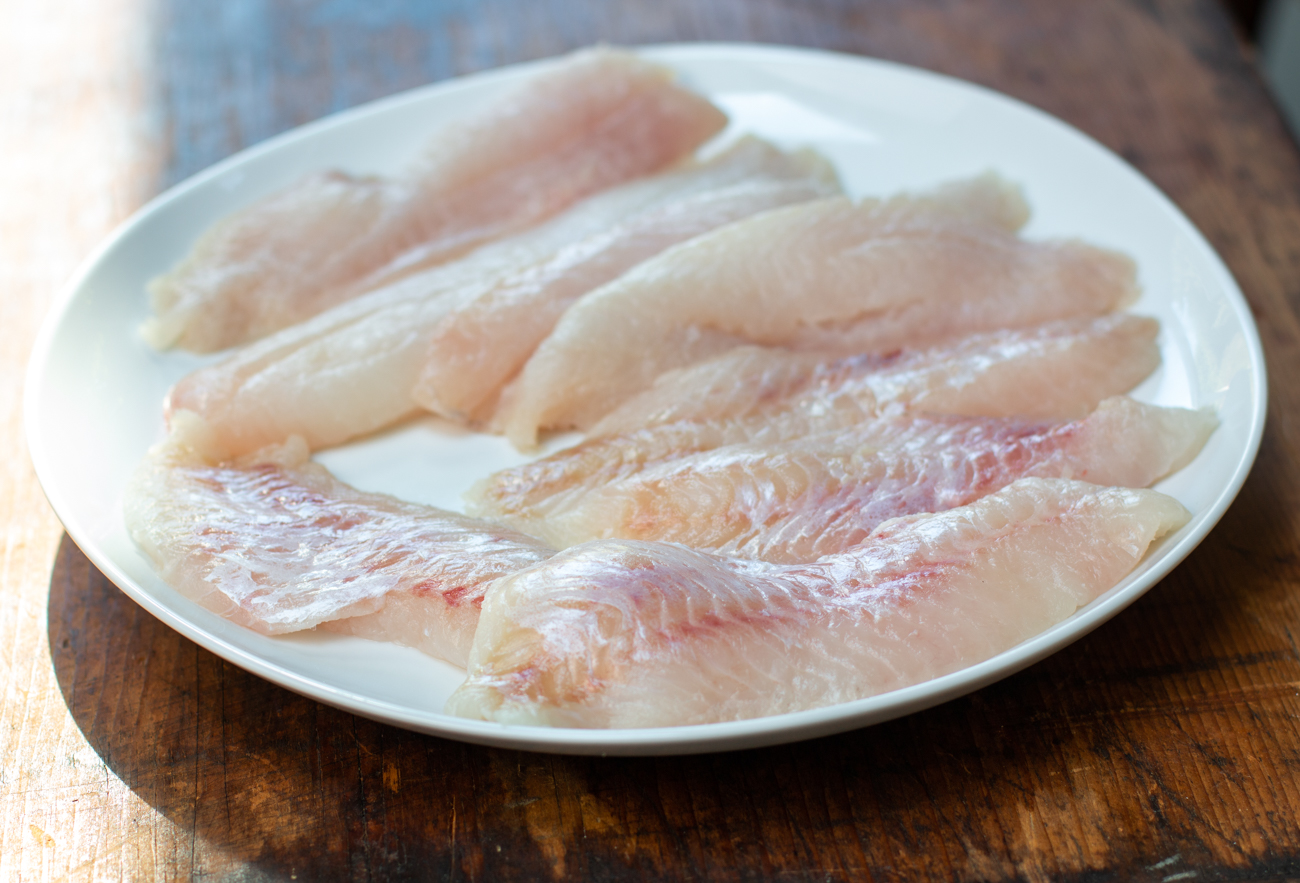 Source the freshest Red Fish Fillets - mine from The Local Catch, RI