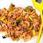 Grilled Shrimp & Pineapple with Gingery-Miso Dressing