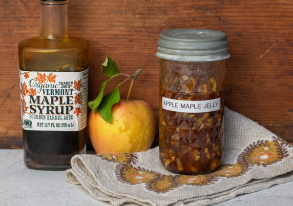 Karen's Chunky Apple Maple Jelly with Trader Joes' Bourbon Barrel Aged Maple Syrup