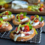 BLT & C Crostini ~ Bacon, Lettuce, Tomato and Cheese