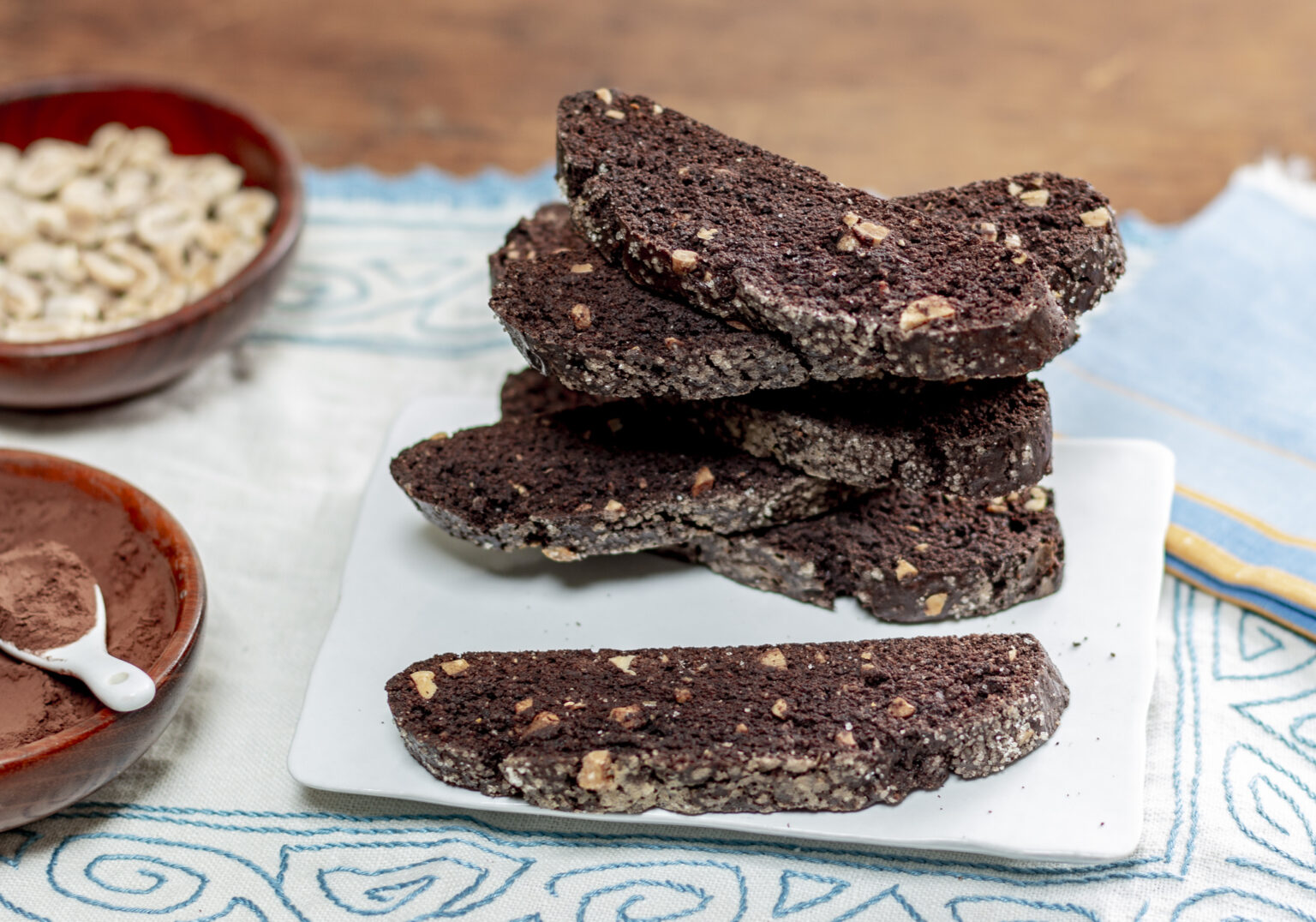 Chocolate Peanut Biscotti – They’re Gluten Free!