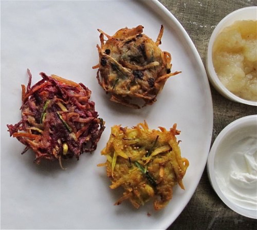 Rainbow Latkes