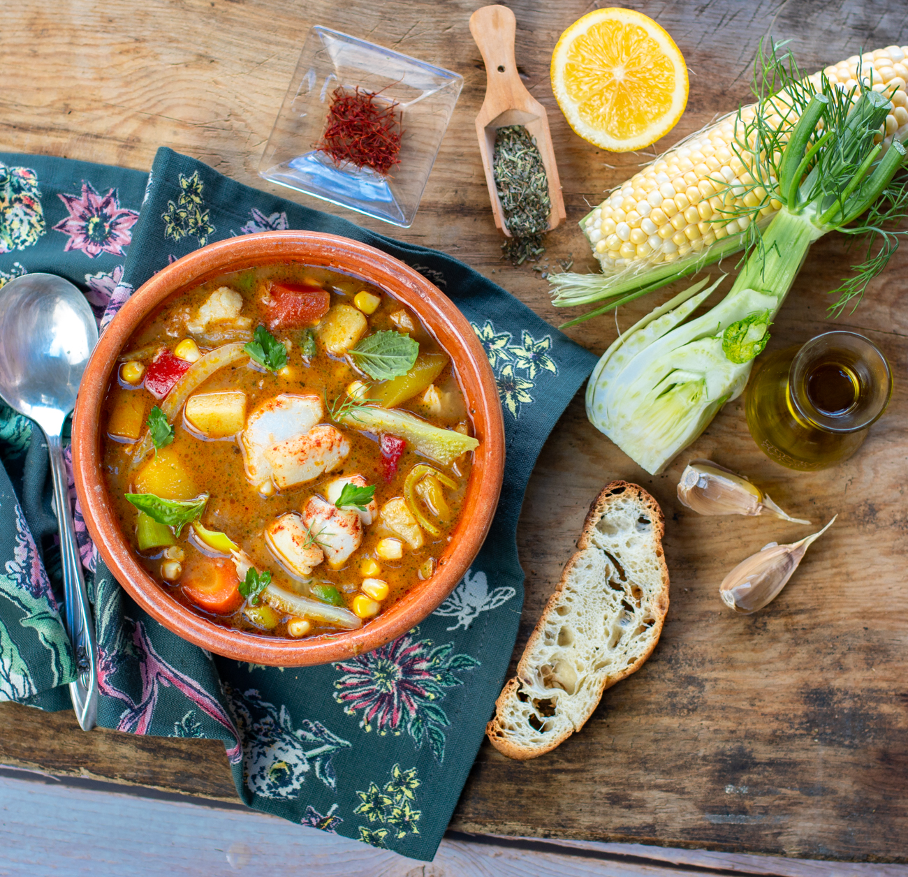 French-Style Cod & Vegetable Chowder
