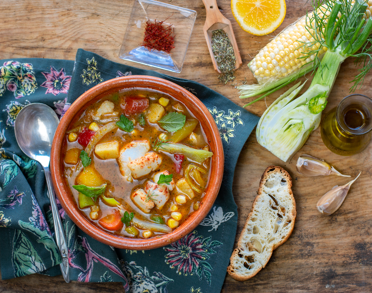 French-Style Cod & Vegetable Chowder