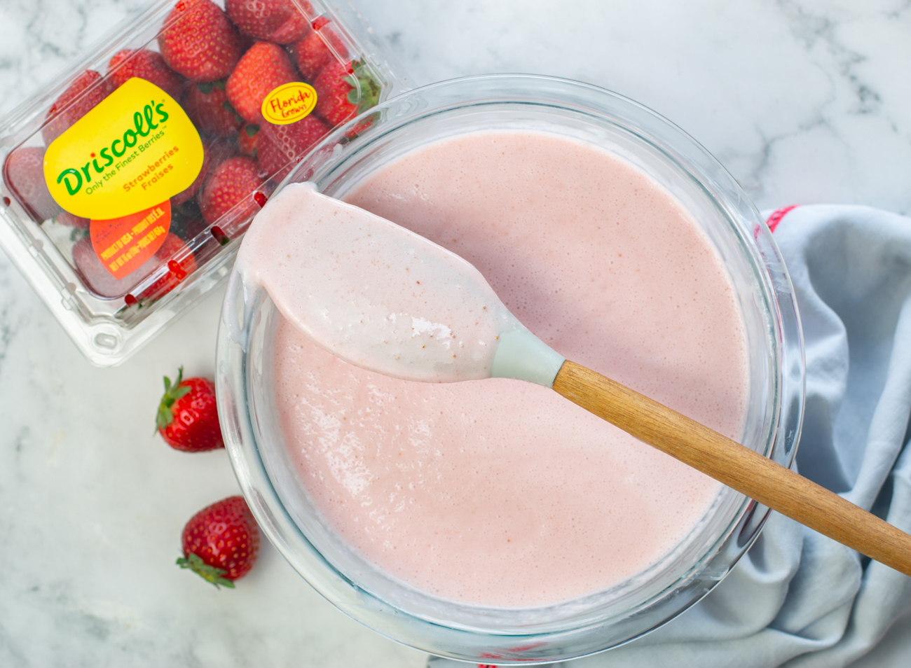 Karen's Strawberry Frozen Yogurt - ready to process in your ice cream machine