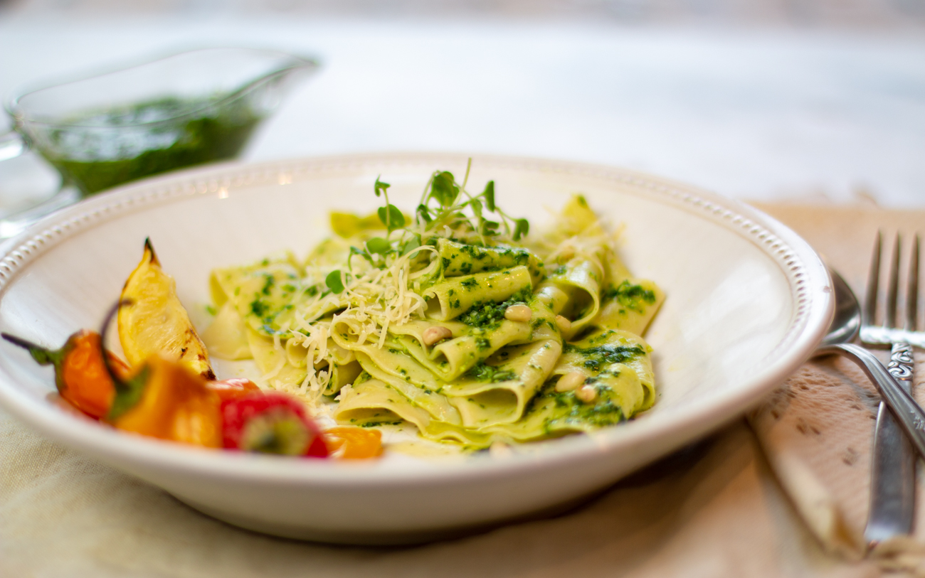 Karen's Winter Pesto ~ Arugula + Parsley