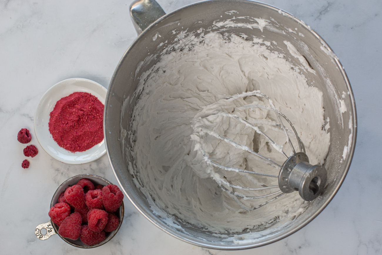 Whip the coconut creme solids with Passover Confectioner's Sugar till light and thick