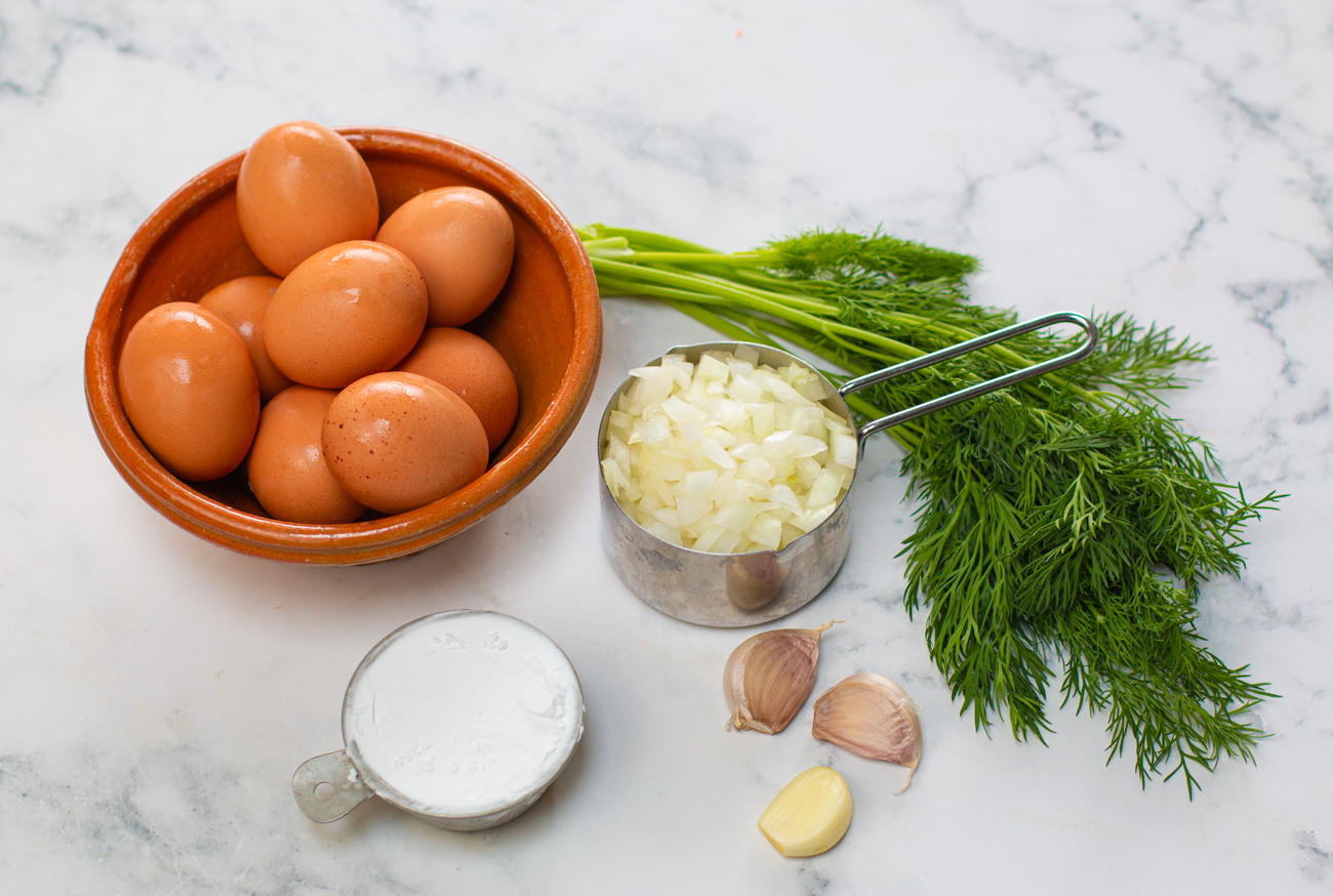 Ingredients for the Carrot Kugel 