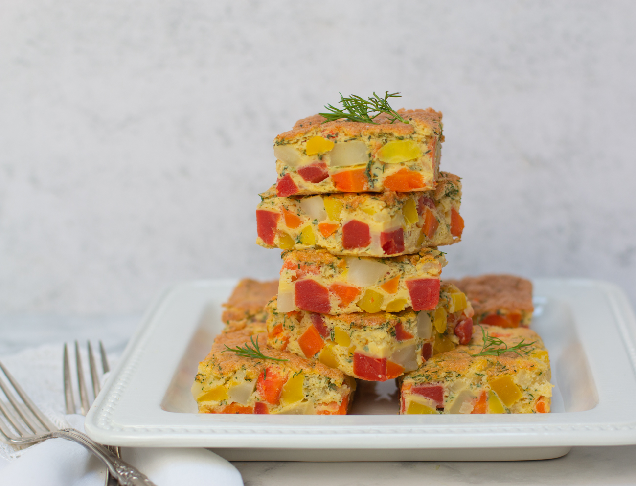 Karen's Mosaic Carrot Kugel with Dill