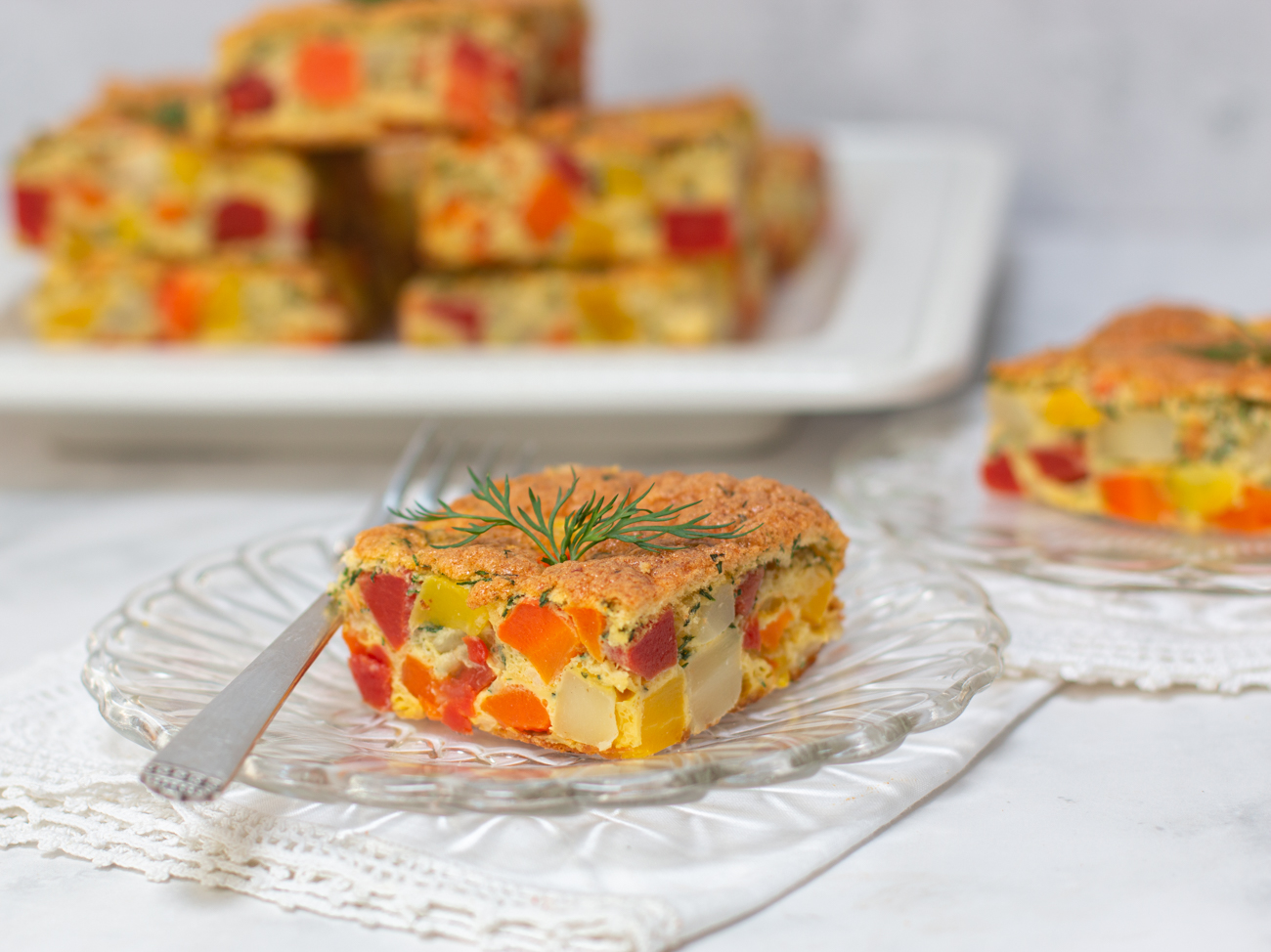 Karen's Mosaic Carrot Kugel with Dill