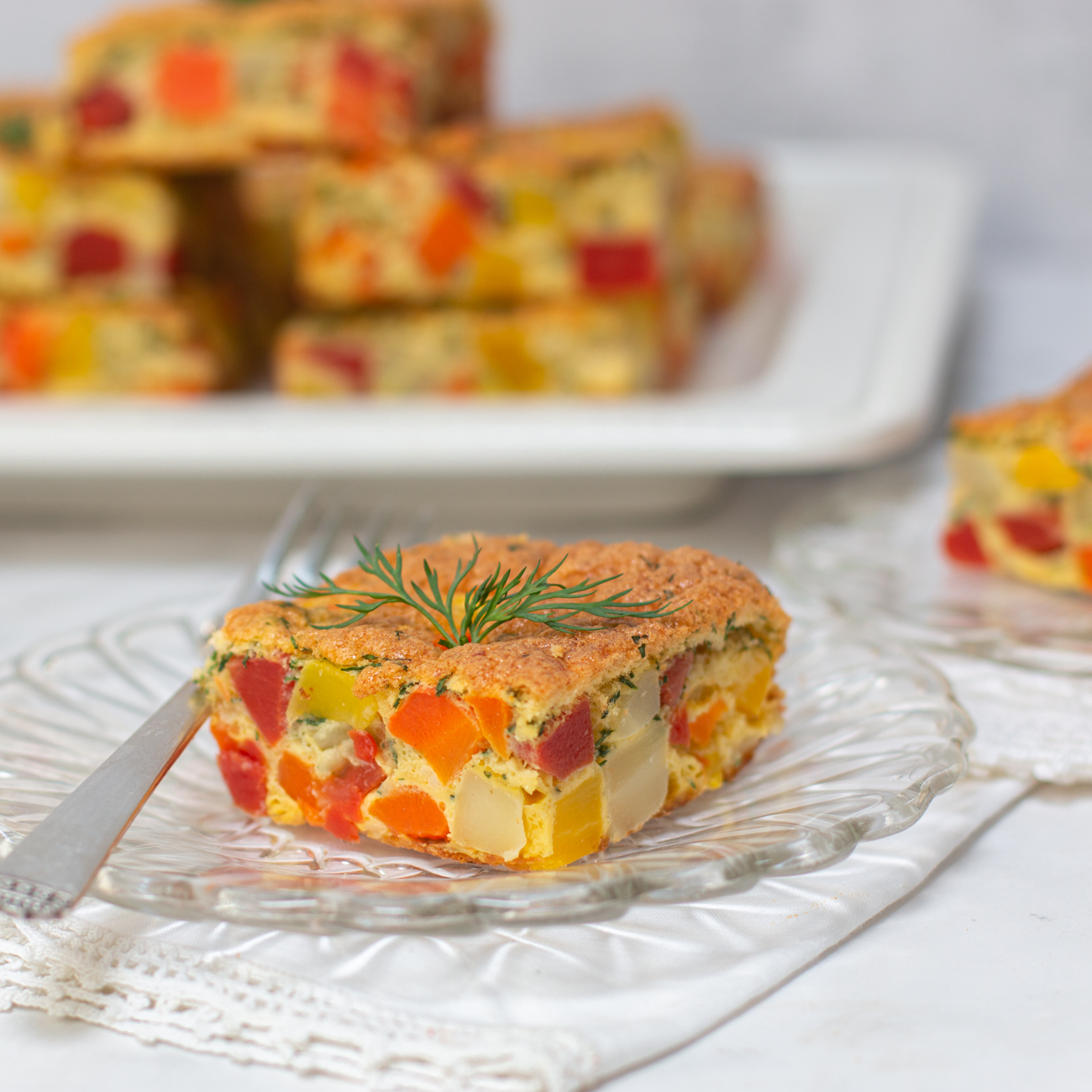 Karen's Mosaic Carrot Kugel with Dill