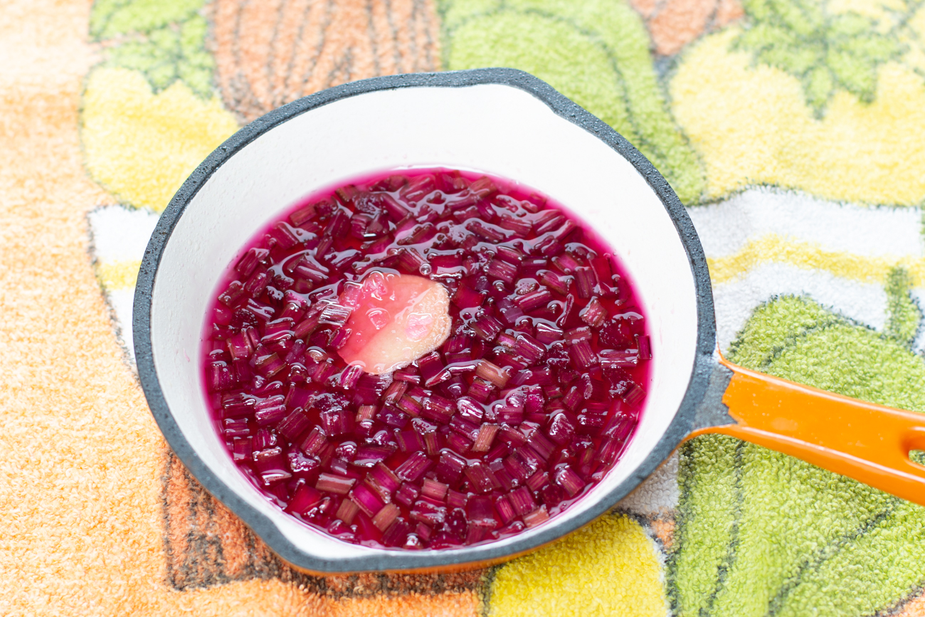 Pickled Beet Stems - an element of the recipe