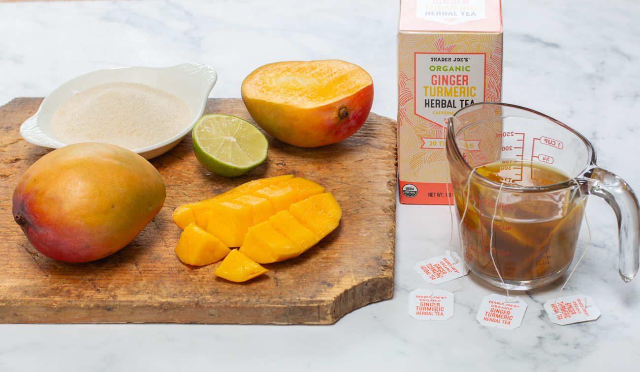 Ingredients for Karen's Mango Sorbet with Ginger & Turmeric