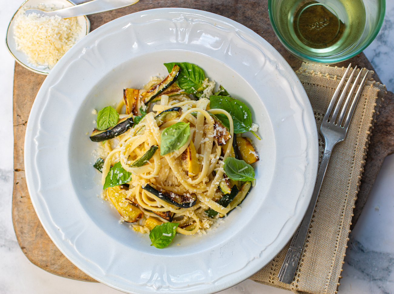 Karen's Spaghetti alla Nerano: Zucchini & Pasta Lightened-Up 
