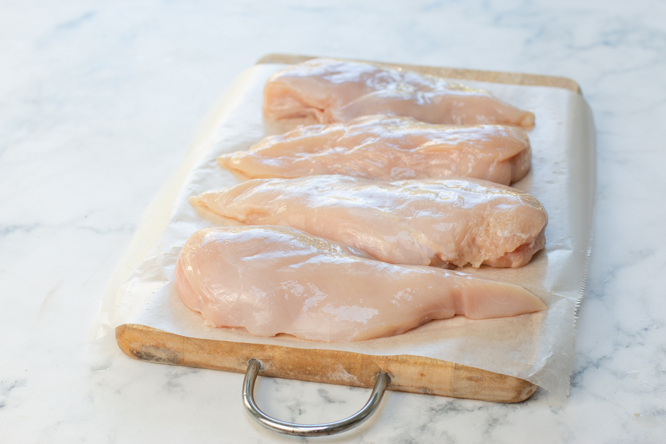 For the recipe: Four Large Chicken Breasts