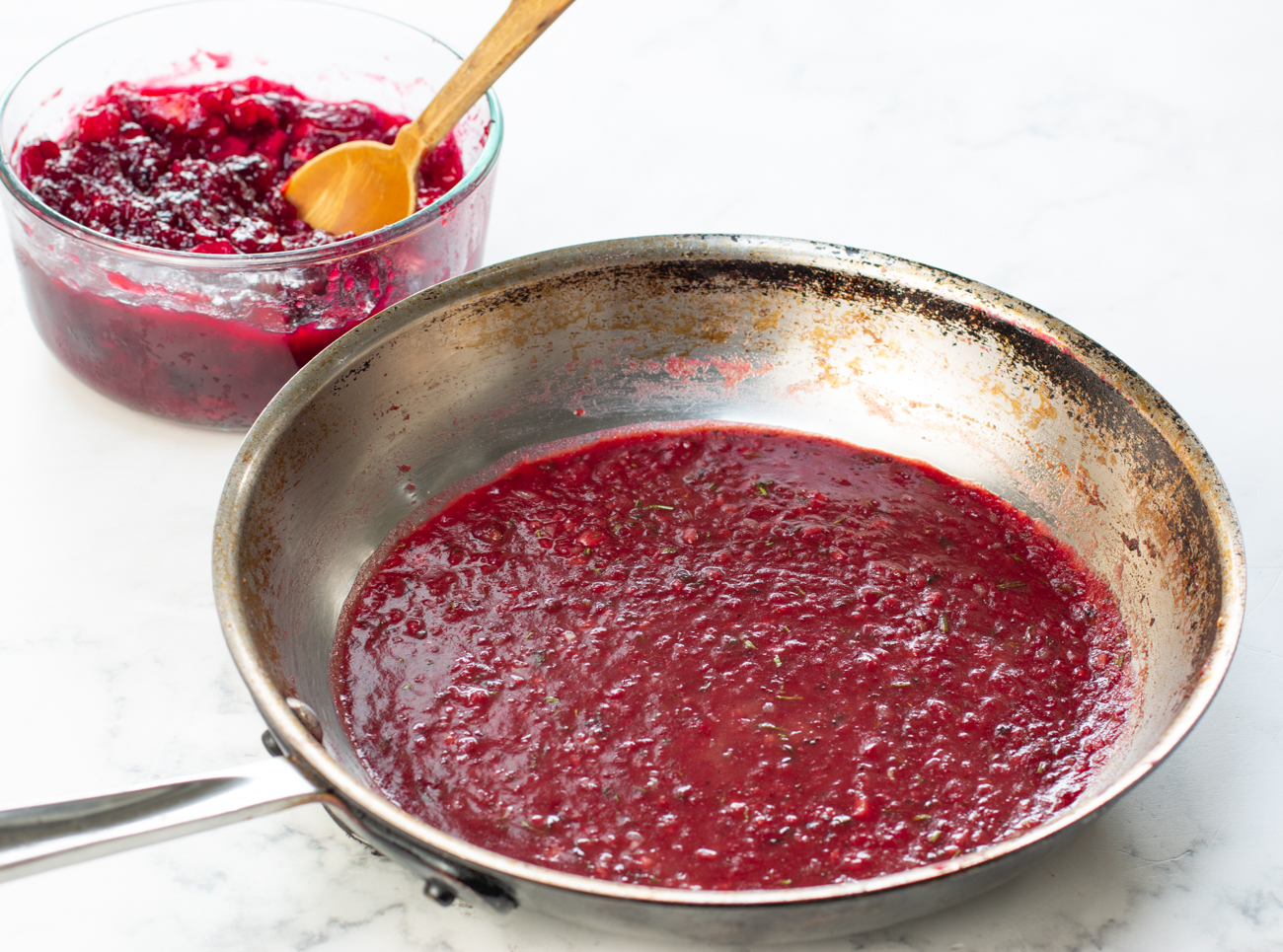Simmering the Savory Cranberry Sauce 