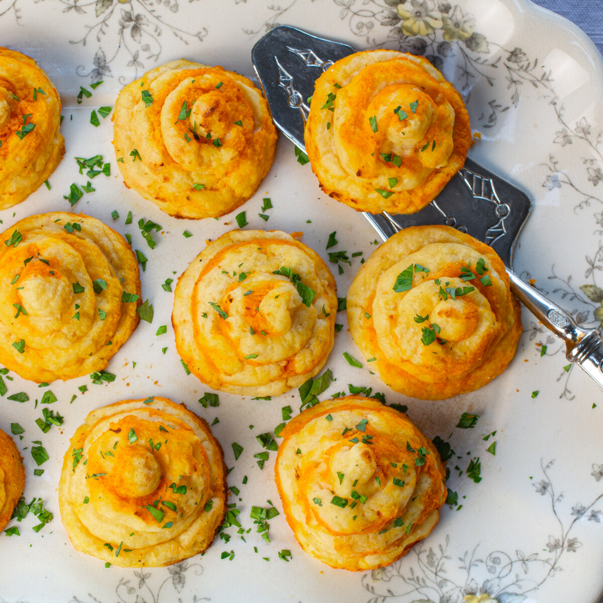 Karen's Duchess Potatoes with Butternut Squash Swirl