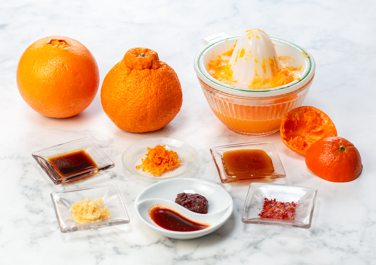 Ingredients for: Orange-Chipotle Honey Glazed Salmon