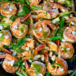 Finishing the dish: Speedy Greek Sautéed Shrimp with Fennel, Herbs & Ouzo