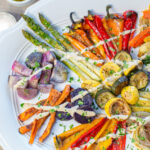 Roasted Vegetables with Tahini-Garlic Drizzle