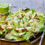 Chicken Salad with Avocado Green Goddess Dressing