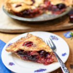 Karen's Rhubarb & Bing Cherry Pie with Dot Pastry Crust