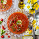 Karen's Quick Blender Heirloom Tomato Gazpacho