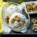 Maple Walnut Vegan Ice Cream with Wet-Walnut Stir In