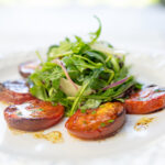 Karen's Roasted Midnight Roma Tomatoes with Arugula Salad