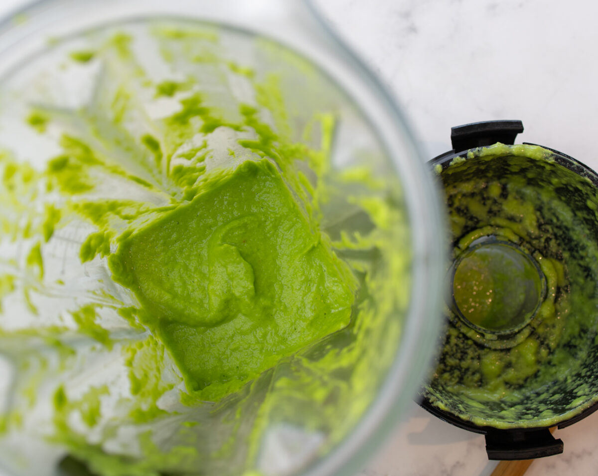 Leek & Pea Pasta blended sauce 