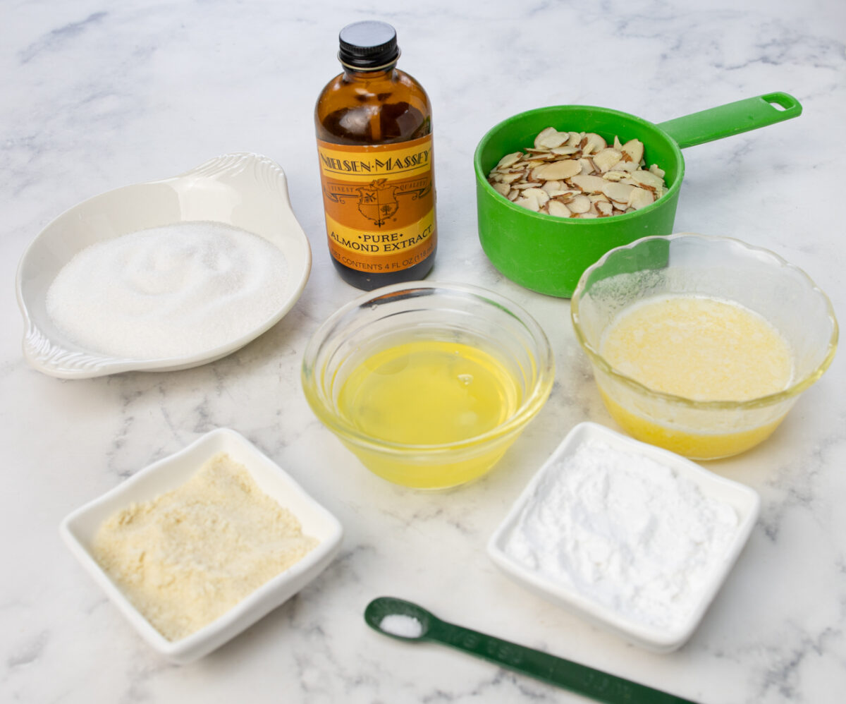 Ingredients for: Karen's Almond Tuile Cookies - They're Gluten Free!