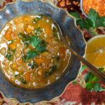 Lentil Soup with Middle Eastern Flavors and Meyer Lemons
