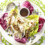 Artichoke-Burrata Salad with Black Garlic Vinaigrette