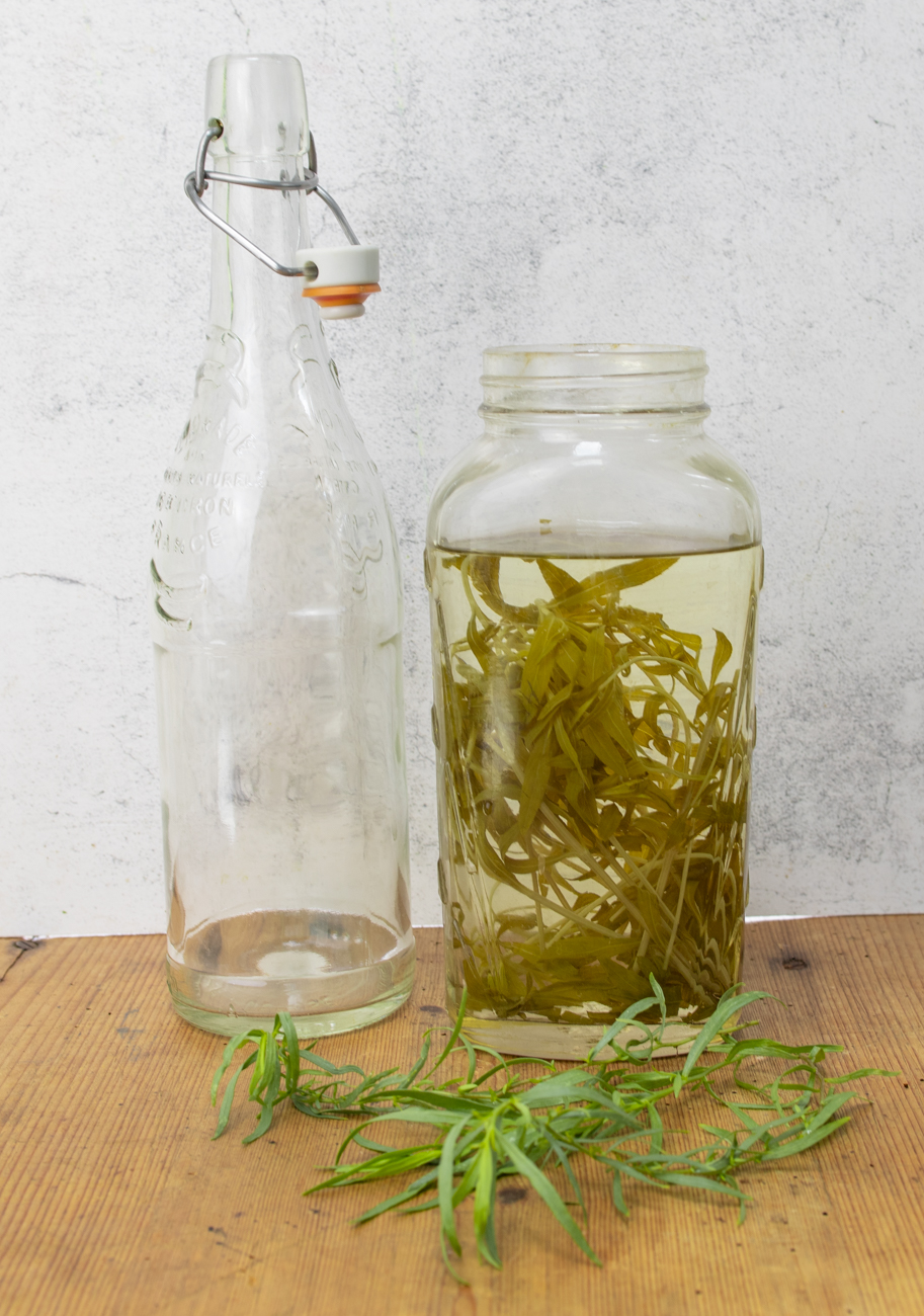 Making Karen's Tarragon Vinegar