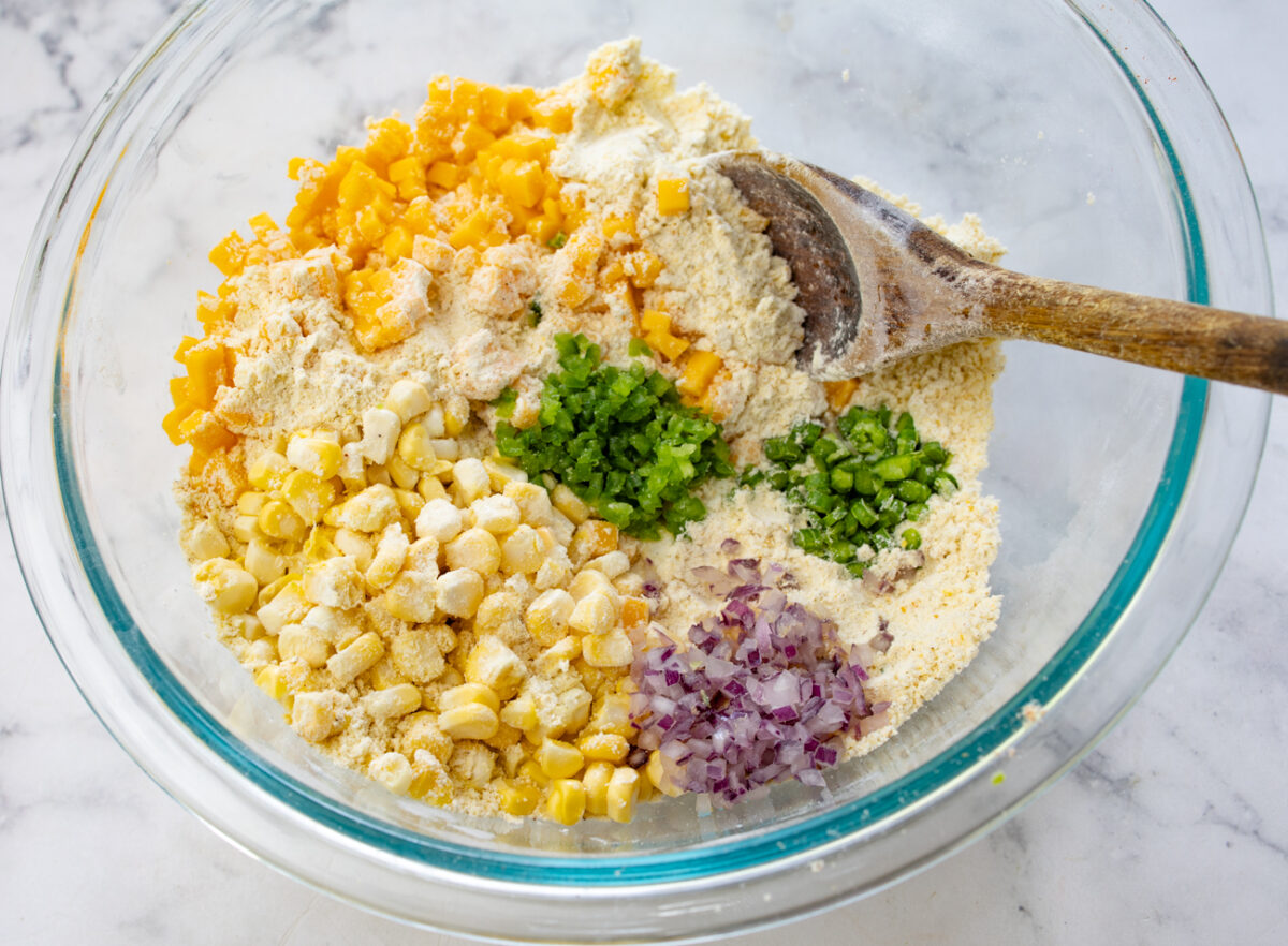 Savory Spiced Cornbread Muffins with Fresh Corn Topping