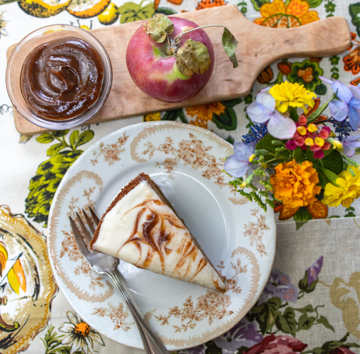 Moist Honey Apple Butter Cake with Dreamy Glaze - It's Gluten Free