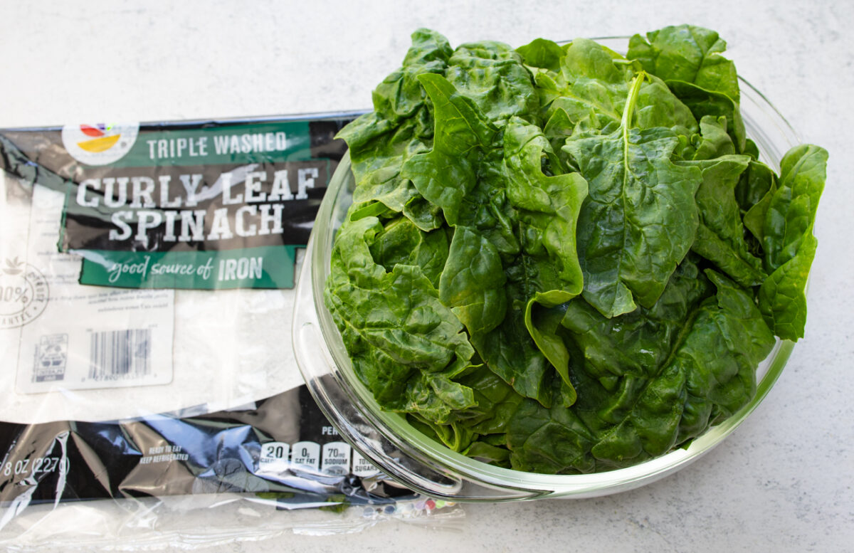 Creamed Spinach with Asian Flair - and it is Vegan!