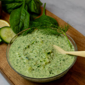 Karen's Green Spinach Tzatziki Sauce and Dip