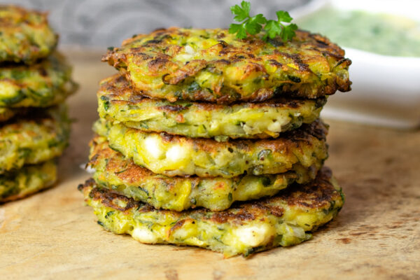 5 Herb Greek Zucchini Fritters