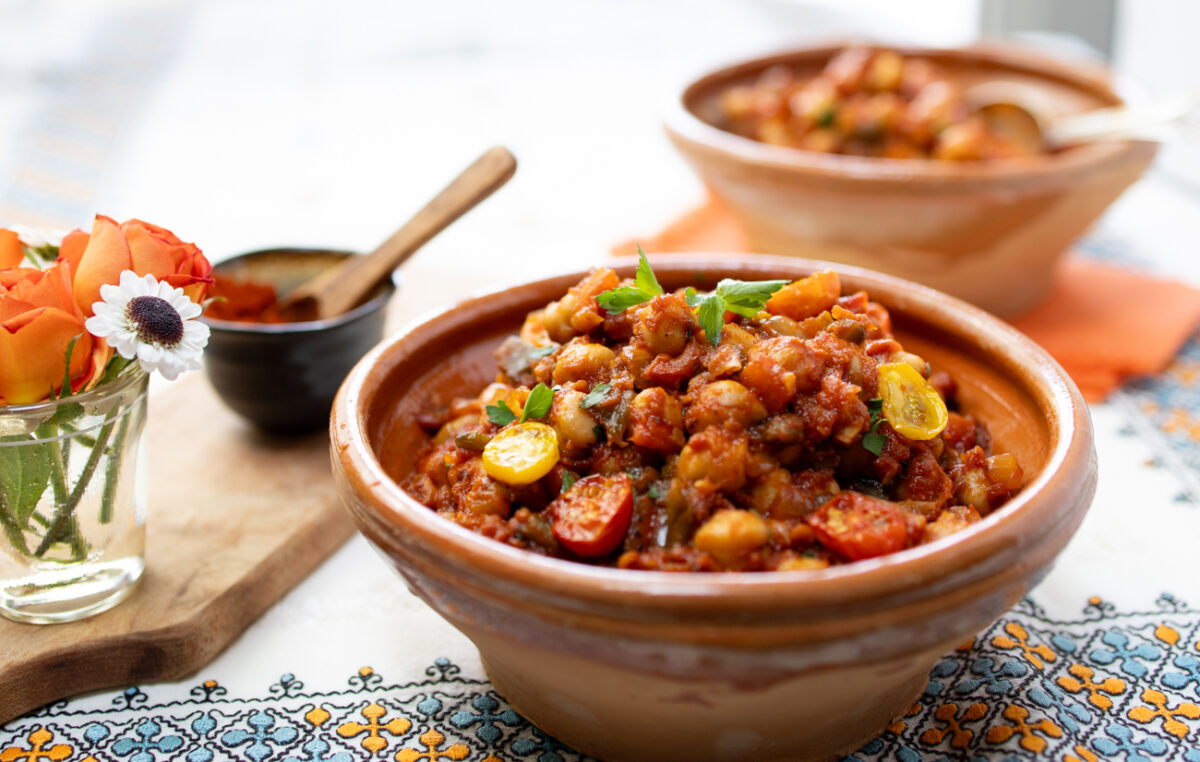 Karen's Spanish Style Chickpea "Baked Beans"