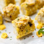 Barbecue Corn on the Grill with Mango-Parsley-Hot Honey Slathering Butter