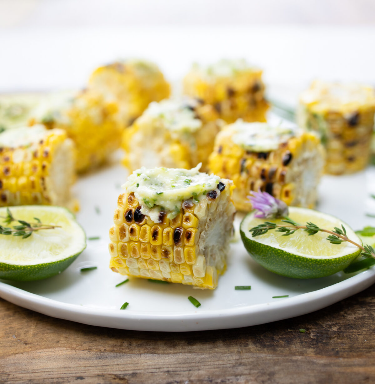 Barbecue Corn on the Grill with Two Slathering Butters