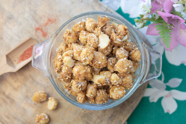 Hawaiian Coconut Toasted Macadamia Party Nuts
