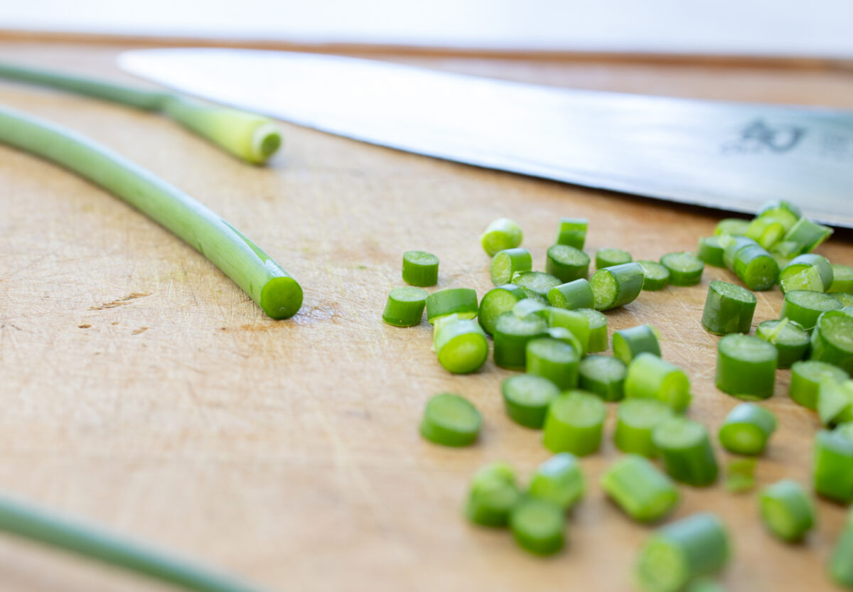 Garlic Scapes close-up