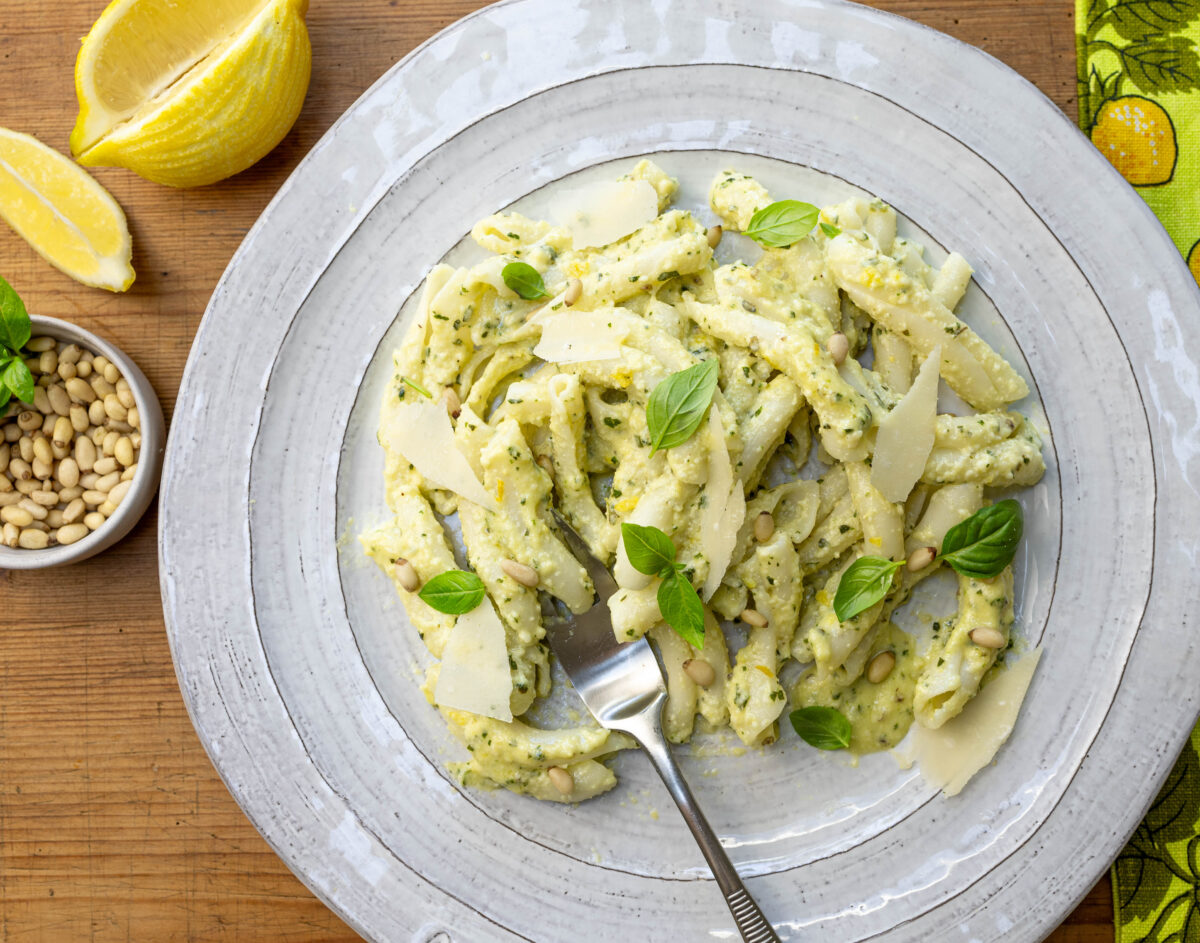 Karen's Zesty & Creamy Lemon Pesto over