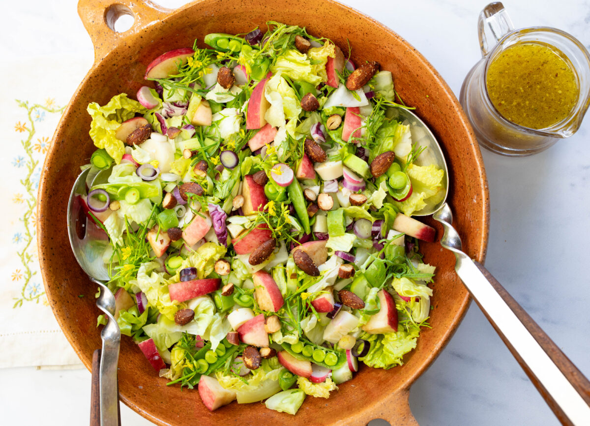 Sensational Summer Peach & Veggie Chopped Salad