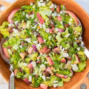 Sensational Summer Peach & Veggie Chopped Salad
