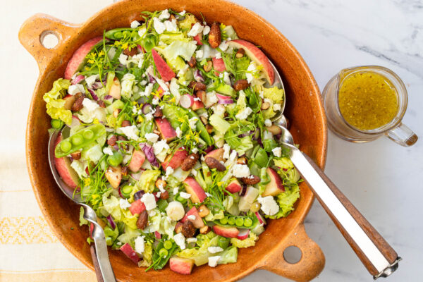 Sensational Summer Peach & Veggie Chopped Salad