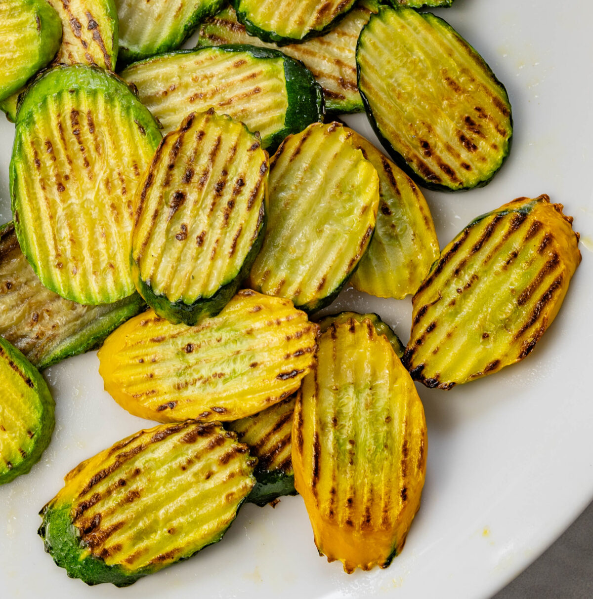 Beautifully pan-fried Summer Zucchini